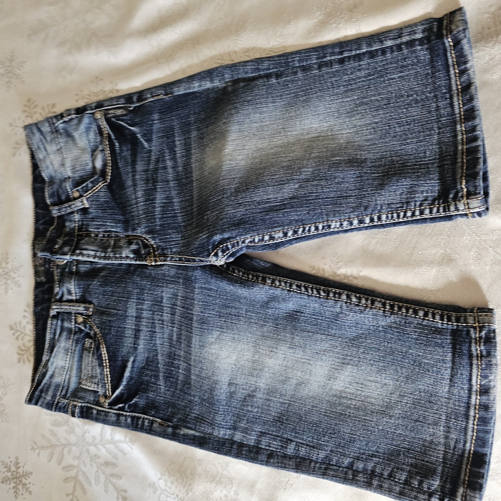 Silver Jeans Triple 5 Bermuda Denim Jean  Shorts Youth Sz 12 Style Tina